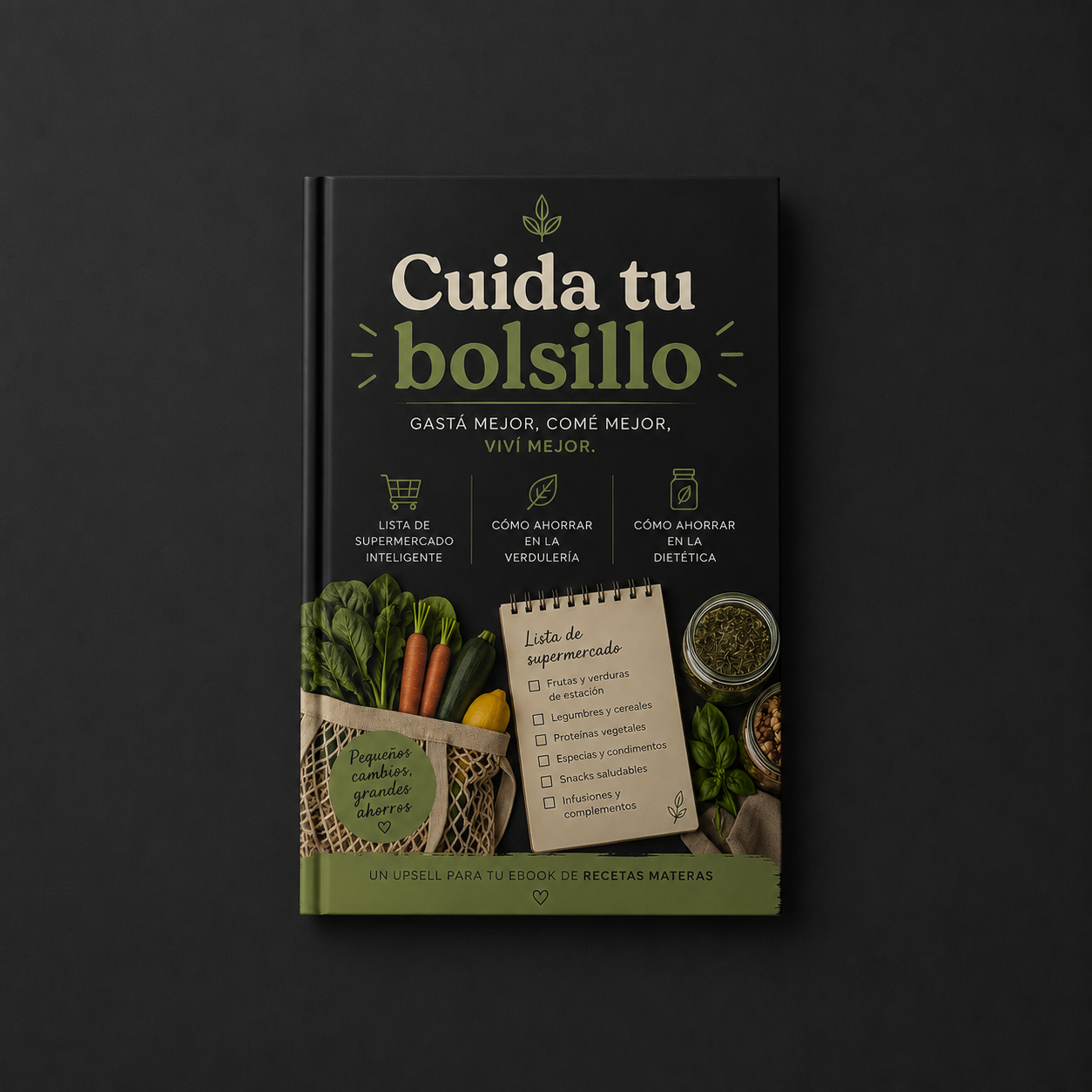 Cuida tu bolsillo, no gastes demás 🛒💰 (Lista de super + Ahorro en la verdu + Ahorro en la dietética)